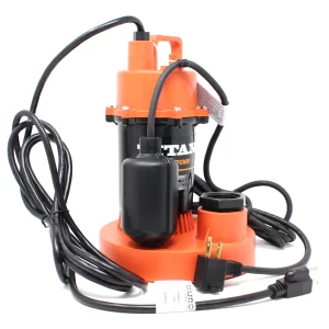 A Duro sump pump, example of a sump pump Son-Rise Plumbing can install for you.